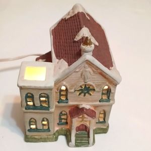 Vintage Christmas church